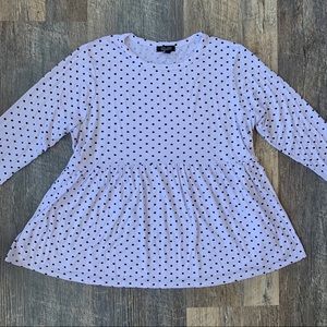 EUC Maternity Peplum Top Size 12